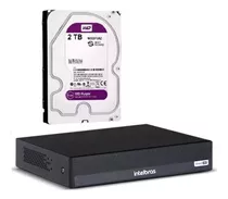 Dvr Intelbras 16ch Mhdx 1016c Inteligente C/ Hd 2tb Wdpurple