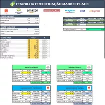 Planilha Completa Para Precificação Marketplaces  Vendas