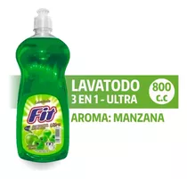 Limpiador Lavatodo Fit Ultra Concentrado 3 En 1 800 Cc