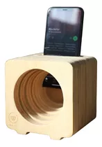 Parlante Amplificador De Sonido Para Celular De Madera