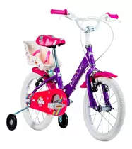 Bicicleta Unicórnio Infantil Groove Unilover Aro 16 Violeta