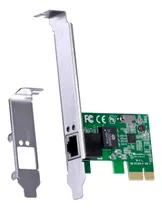 Placa De Rede Gigabit Pci-e 10/100/1000mbps + Espelho Baixo