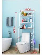 Organizador Estante Baño Armable Sobreponer Fácil Rapido Color Blanco