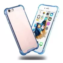 Capa Capinha Para iPhone 8 / 7 / Se 2020 Transparente E Azul