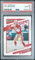 Tarjeta De Fútbol Joe Montana 2021 Panini Donruss 57 Grado P