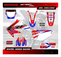 Kit Calcos - Gráfica Honda Crf 450r - 2005/08 - Gruesas