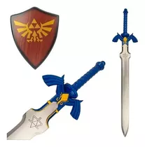 Espada Master Sword The Legend Of Zelda Tamanho Real Azul