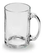 Caneca De Chopp Cerveja Transparente Vidro Jateado 400ml Bar