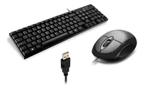 Kit Teclado E Mouse Basico Com Fio Usb Qualidade Multilaser 