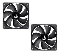 Kit 2 Cooler Fan 12cm 120mm Gabinete Gamer Pc S/ Led