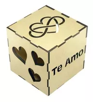 Luminária Cubo Box Presente Namorado Criativo Personalizado 