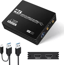 Tarjeta De Captura De Video 4k Hd 1080p 60hz Audio Usb 3.0