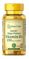 Vitamina D3 10000 100 Softgels - Unidad a $899