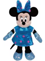 Pelúcia Ty Beanie Babies Minnie Vestido Azul