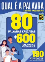 Qual É A Palavra & Outros Passatempos, De Lafonte, A. Editora Lafonte Ltda, Capa Mole Em Português, 2021