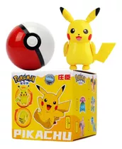 Pokemon Pikachu Articulado Boneco Dobrável Com Pokebola