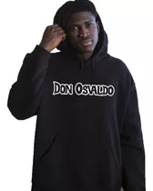 Buzo Negro Don Osvaldo - Canguro - Hoodie Unisex -  Capucha 