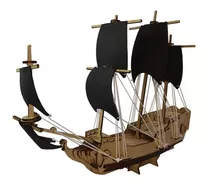 Quebra Cabeça 3d Navio Pirata  Mdf Classic