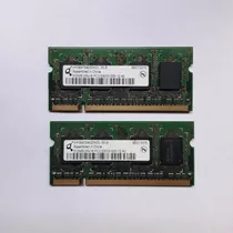 Memorias Ram Notebook 2x512 Mb (1gb) Ddr2 533 Mhz Pc2 5300s
