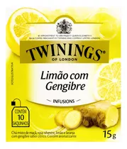 Chá Twinings Limão Com Gengibre Em Sachê 15 G 10 U
