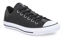 Zapatilla Converse All Star Chuck Taylor Baja Cuero Negro