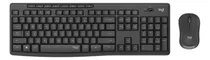 Kit De Teclado Y Mouse Inalámbrico Logitech Mk295 Español Latinoamérica De Color Negro