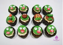 Cupcakes Plantas Vs Zombies - Ideal Para Cumpleaños Eventos!