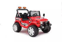 Carrinho Infantil Motorizado Elétrico Brinquedo Jeep Mini Cor Vermelho