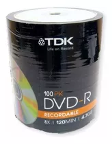 Bulk X100 Dvd Tdk 4.7gb -r Estampado 8x - Factura A / B