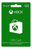 Xbox Gift Card Usa 25 Dólares  Xbox One, Series S, Series X.
