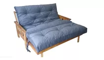 Futon 2 Cuerpos C/ Piecera Guatambu Lust Y Chenille Copos