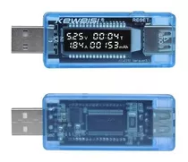 Medidor Usb Voltímetro Amperimetro Consumo Tempo Kws-20