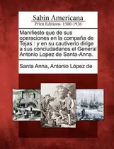 Libro Manifiesto Que De Sus Operaciones En La Compa A De ...