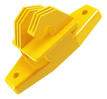 Isolador Tipo W Amarelo Cerca Elétrica - Pacote 100 Unidades