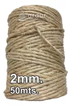 Hilo Cordon Sisal 2mm 50mts. Para Rascador Manualidades