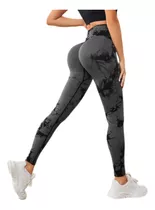 Calça Legging Esportiva Tie Dye Empina Bumbum Sem Costura