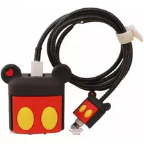Funda P/cargador , Come Cable Y Protector De Cable Mickey