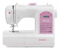 Máquina De Coser Recta Singer Starlet 6699 Portable Blanca Y Rosa 220v