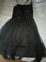 Vestido Para Dama De Noche Color Negro Entrega Inmediata 