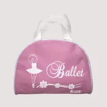 Bolsa Ballet Infantil Em Lona Ludilí Cor Rosa