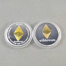 Robmar U.s.a.-ethereum Fisico Bañado  Oro Y Plata 2021 