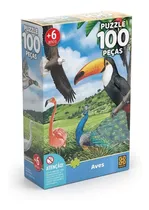 Puzzle Aves Grow 100 Peças 03925