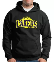 Buzos Canguro Lakers Nba Remeras Estampadas Canibal