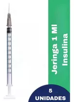 Jeringa Descartable Para Insulina 1 Ml Pack X 5 Unds