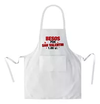 Mandil Besos Por San Valentin (d0025 Boleto.store)