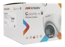 Hikvision Camara Domo 2mp Colorvu + Sirena + Audio Ip67