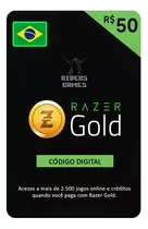 Cartão Presente Pré-pago Razer Gold R$50 Digital