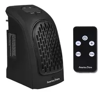 Calefactor Calentador De Ambiente A Control Remoto Temporiza Color Negro