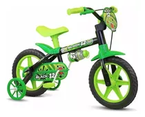 Bicicleta  Infantil Nathor Black 12 Freios Tambor