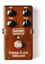 Pedal Mxr Bass Fuzz Deluxe M84 Dunlop 8518 Cor Marrón